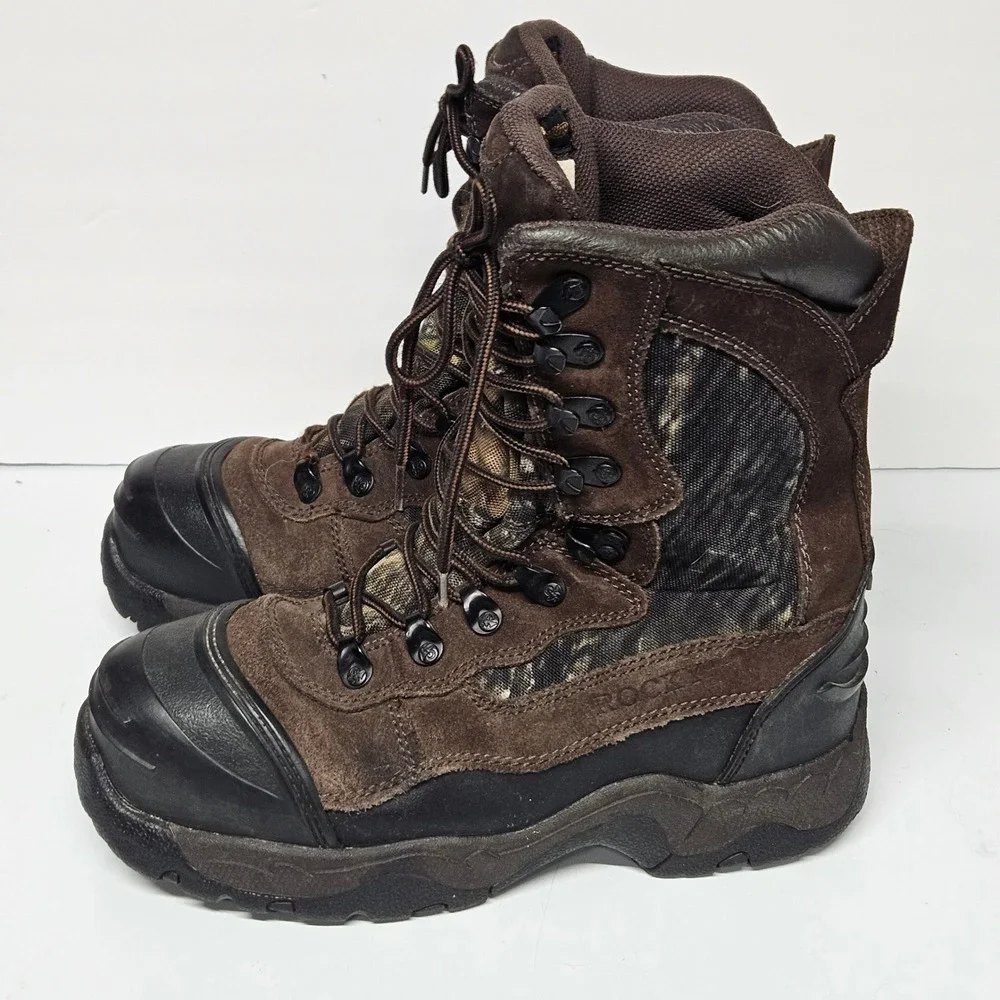 Rocky 3655 Hunting Boots Youth 7W Brown Camo 1200g Thinsulate Insulated Rugged
